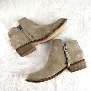 Dolce Vita Sutton Bootie, taupe suede, size 10, NEW - never worn, no box
